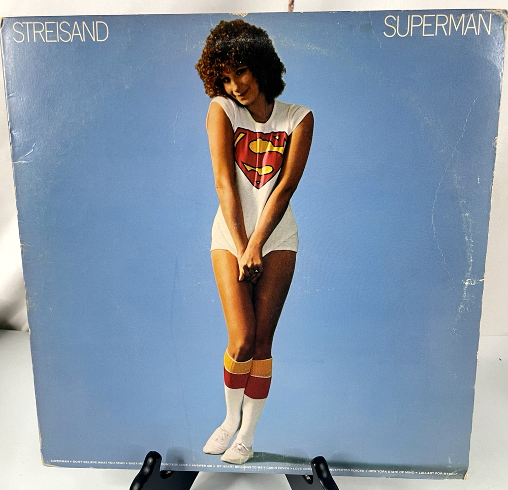 Barbara Streisand‎ Superman Vinyl Record ~ 1977 Columbia - JC 34830